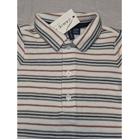 Janie And Jack Boys Size 3-6 Months Stripped Romper - Picture 4 of 16